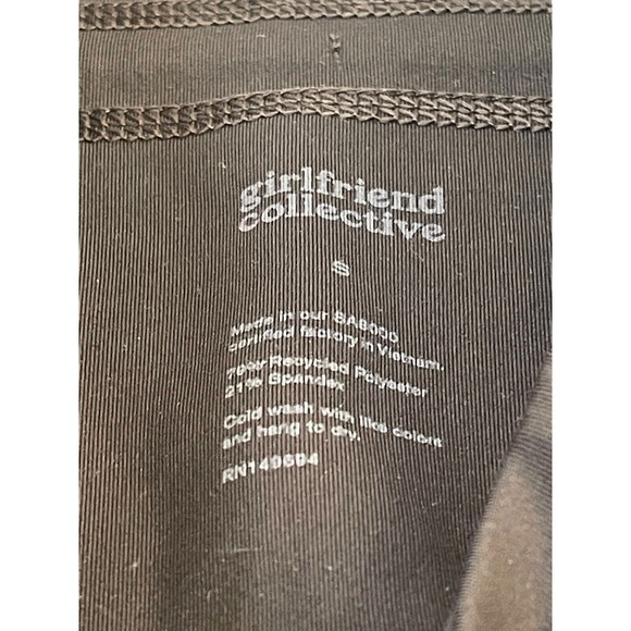 GIRLFRIEND COLLECTIVE Diana‎ Drawstring Black Bike Shorts Women’s Size Small - Picture 8 of 9